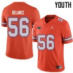 Youth Florida Gators #56 Jean DeLance NCAA Jordan Brand Orange Authentic Stitched College Football Jersey CNE0362TO